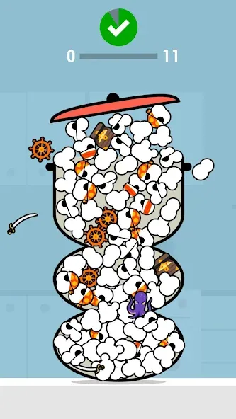 Popcorn Chef (Попкорн Шеф) [МОД: Меню, Бесконечные монеты и Открытые уровни] Screenshot 3