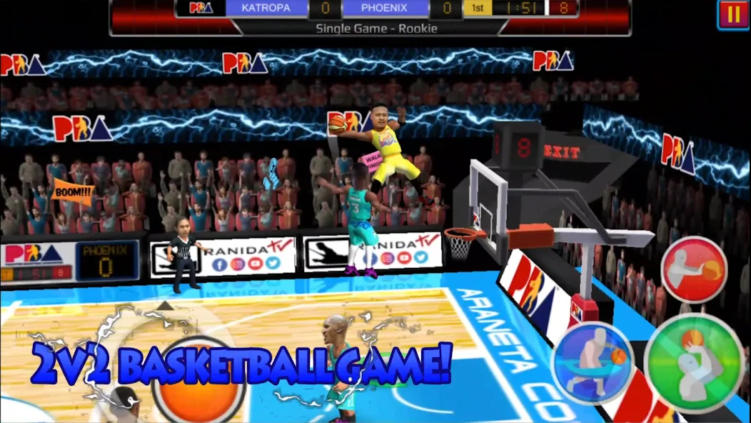 Basketball Slam! (Баскетбол Слэм) [МОД: Меню, Бесконечные монеты и Открытые уровни] Screenshot 1