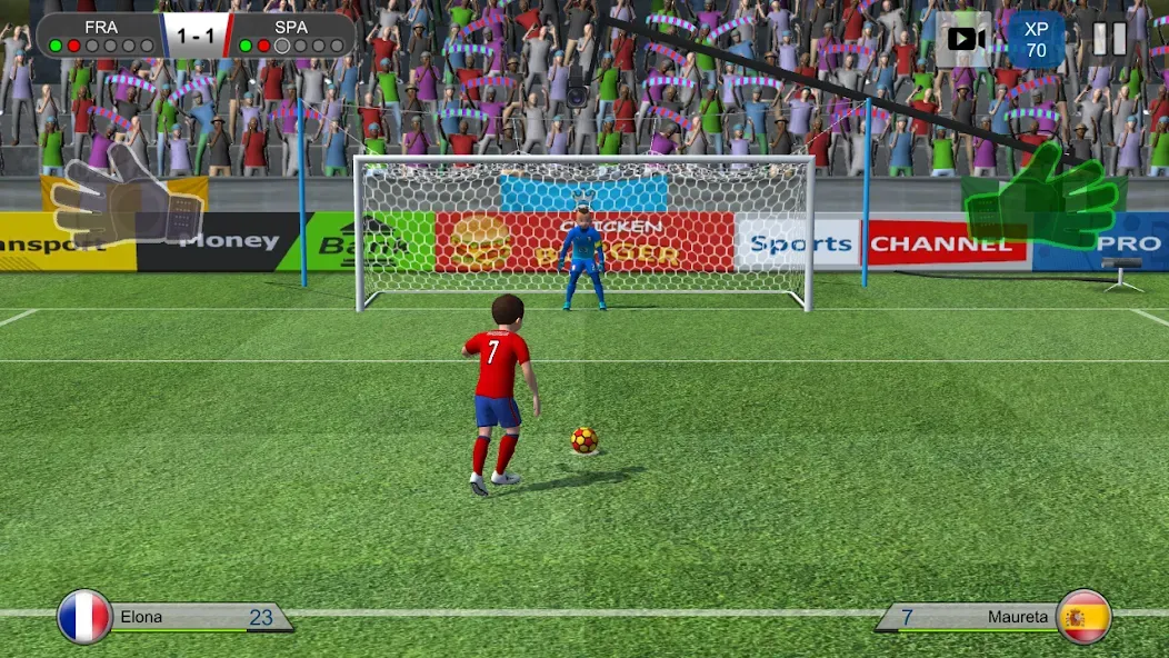 Pro Kick Soccer (Про Кик Сокер) [МОД: Бесконечные деньги, Монеты и Мега MOD] Screenshot 1