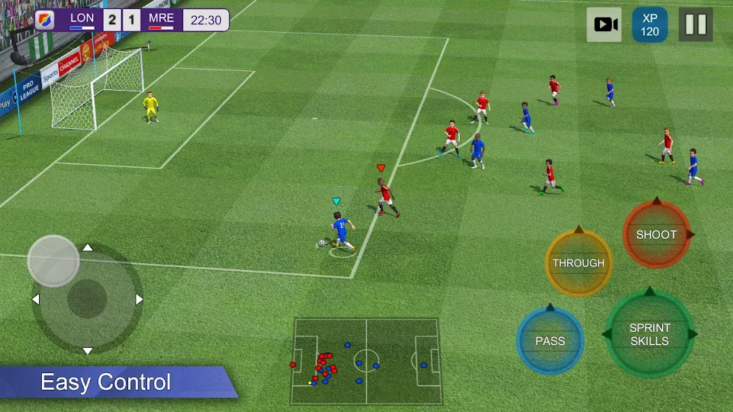 Pro League Soccer (Про лига футбола) [МОД: Бесконечные деньги, Монеты и Мега MOD] Screenshot 1