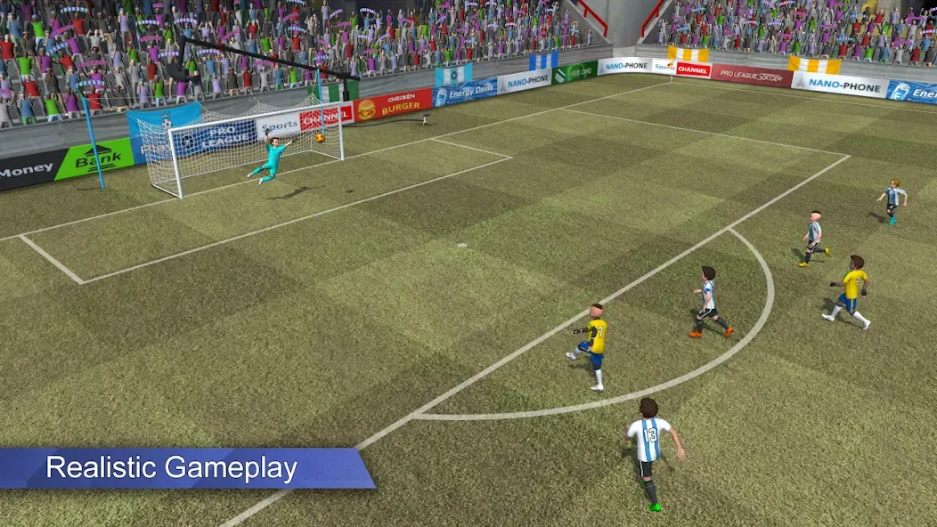 Pro League Soccer (Про лига футбола) [МОД: Бесконечные деньги, Монеты и Мега MOD] Screenshot 2