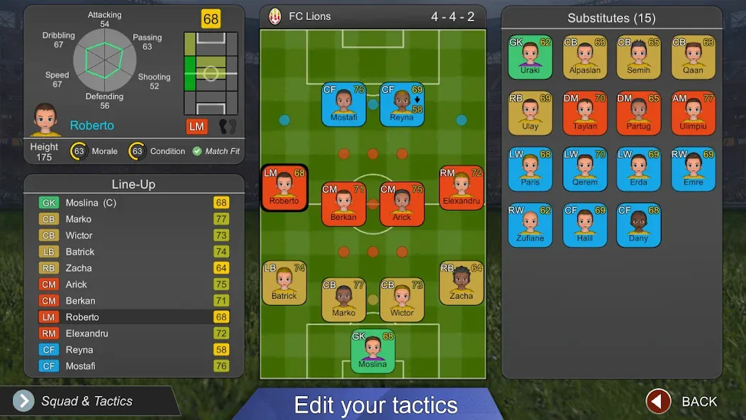 Pro League Soccer (Про лига футбола) [МОД: Бесконечные деньги, Монеты и Мега MOD] Screenshot 5
