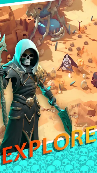 Necromancer Hero: Skeletons 3D (Некромантгерой) [МОД: Деньги, Монеты и Меню MOD] Screenshot 3