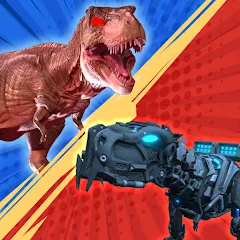Скачать Dinosaur Monster Fight Battle (Бамбам Монстр Против 100 Дверей) [МОД: Много монет, Открытые уровни и Мега MOD] | Взлом Dinosaur Monster Fight Battle на Андроид