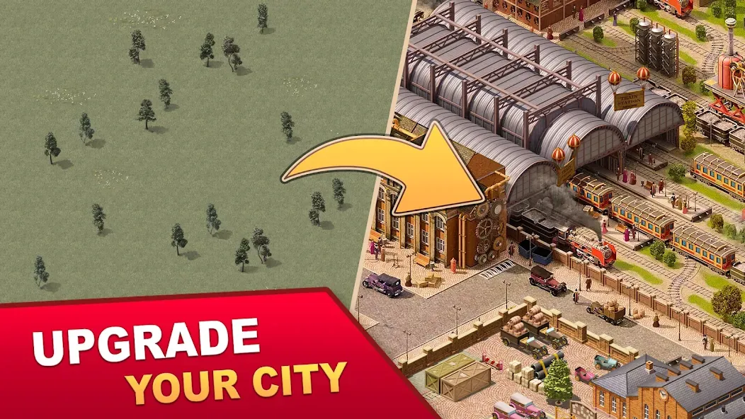 Steam City: Town building game (Стим Сити) [МОД: Бесконечные деньги, Монеты и Мега MOD] Screenshot 1