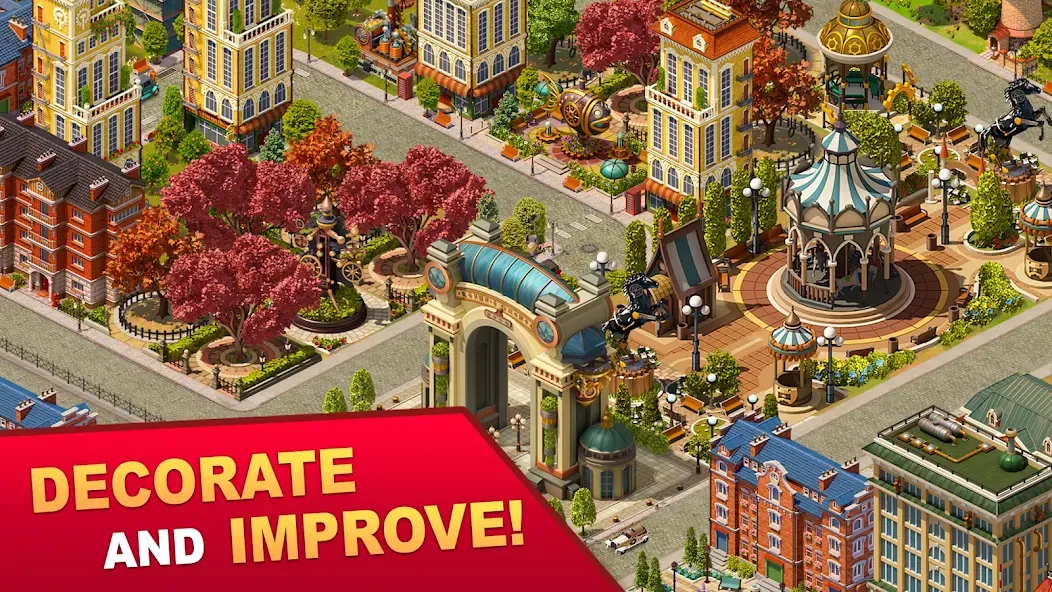 Steam City: Town building game (Стим Сити) [МОД: Бесконечные деньги, Монеты и Мега MOD] Screenshot 4