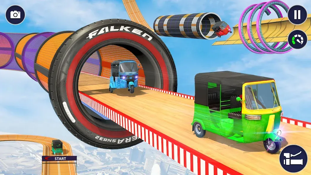 Tuk Tuk Auto Rickshaw Games 3D (Тук Тук Автомобильные рикши игры 3D) [МОД: Деньги, Монеты и Меню MOD] Screenshot 5