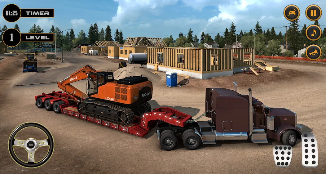 Real Excavator Simulator Games (Джей Си Би) [МОД: Меню, Бесконечные монеты и Открытые уровни] Screenshot 2