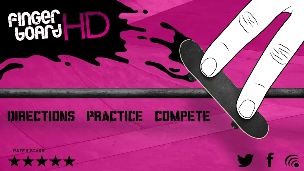 Fingerboard HD Skateboarding (Фингерборд ХД скейтбординг) [МОД: Много монет, Открытые уровни и Мега MOD] Screenshot 1