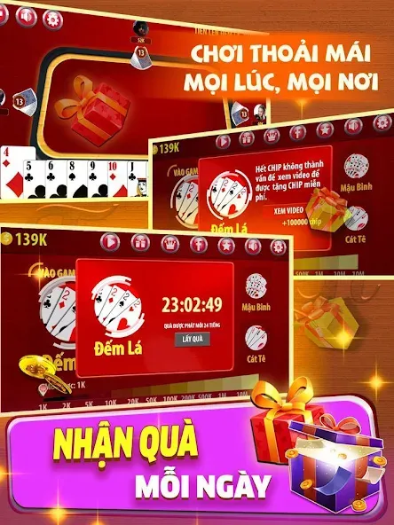 Tiến Lên Đếm Lá - Tien Len [МОД: Бесконечные деньги, Монеты и Мега MOD] Screenshot 3