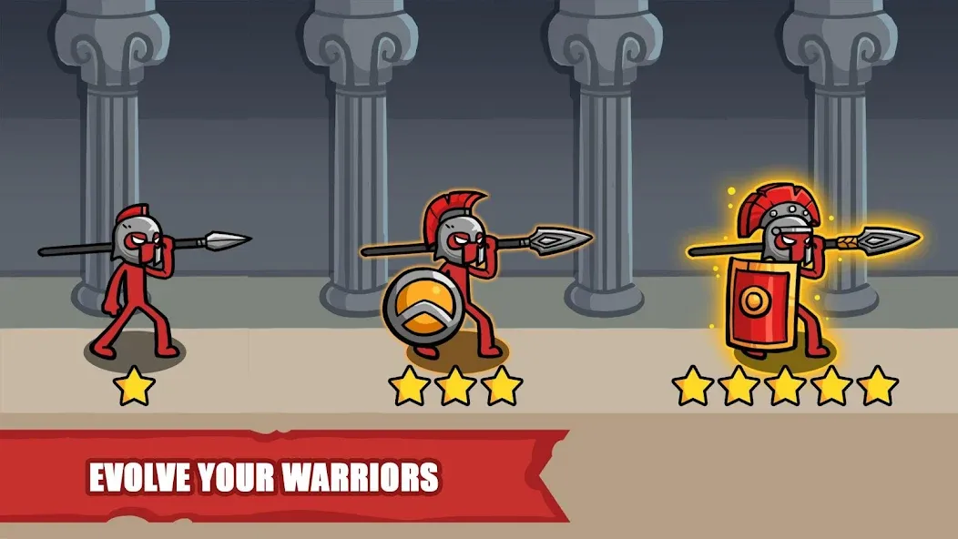 Stick Battle: War of Legions (Стик битва) [МОД: Много монет, Открытые уровни и Мега MOD] Screenshot 3