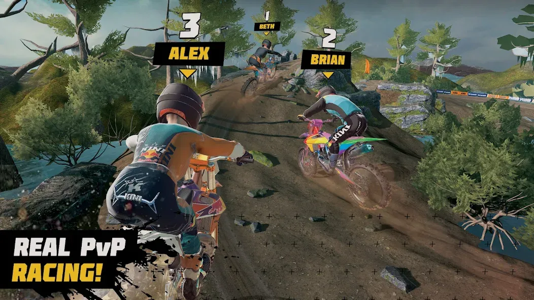 Dirt Bike Unchained: MX Racing (Дерт Байк Анчейнд) [МОД: Много монет, Открытые уровни и Мега MOD] Screenshot 5