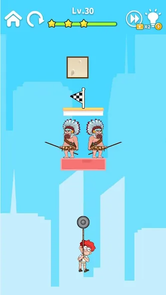 Zipline Rescue: Physics Game (Зиплайн Рескью) [МОД: Деньги, Монеты и Меню MOD] Screenshot 3