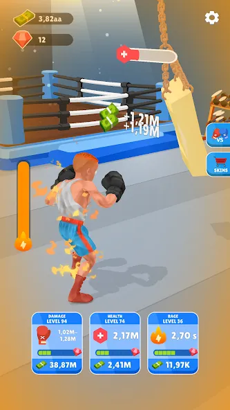Tap Punch - 3D Boxing (Тап Панч) [МОД: Все открыто, Дополнительные деньги и Меню MOD] Screenshot 1
