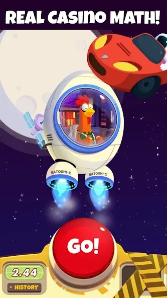 Chicken or Crash! Win Bitcoin. [МОД: Меню, Бесконечные монеты и Открытые уровни] Screenshot 4