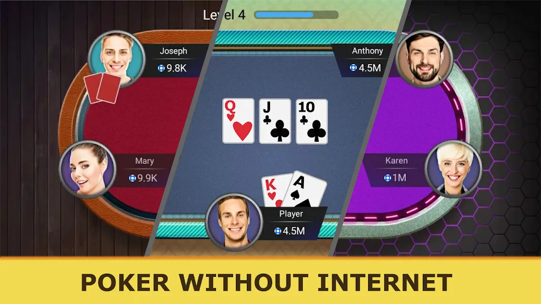 Poker Offline: Texas Holdem [МОД: Все открыто, Дополнительные деньги и Меню MOD] Screenshot 2