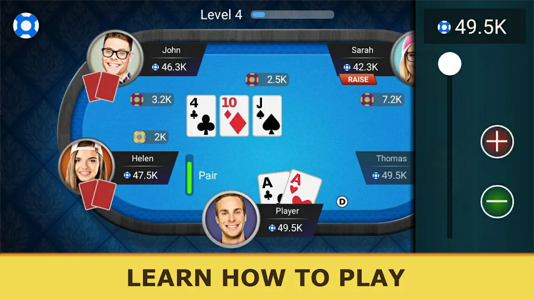 Poker Offline: Texas Holdem [МОД: Все открыто, Дополнительные деньги и Меню MOD] Screenshot 3