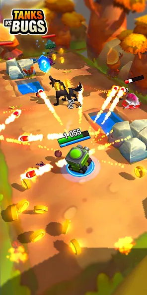 Tanks vs Bugs (Танки против жуков) [МОД: Бесконечные деньги, Монеты и Мега MOD] Screenshot 3