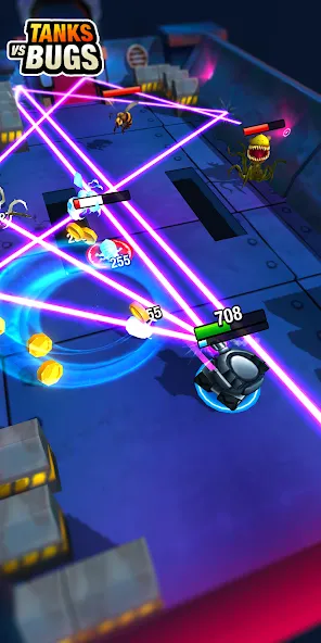 Tanks vs Bugs (Танки против жуков) [МОД: Бесконечные деньги, Монеты и Мега MOD] Screenshot 4