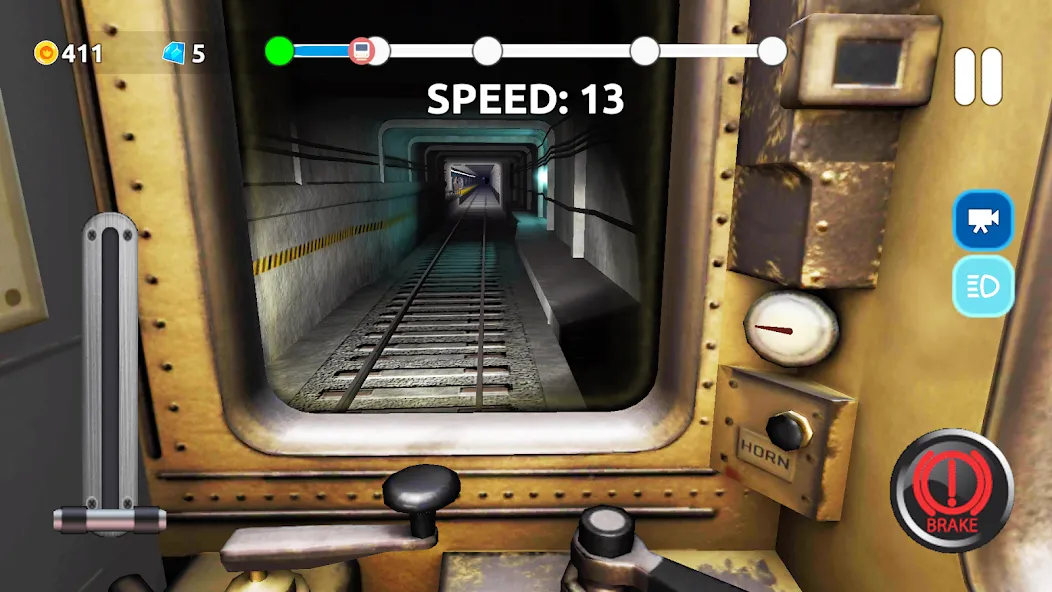 Subway Train Simulator [МОД: Деньги, Монеты и Меню MOD] Screenshot 4
