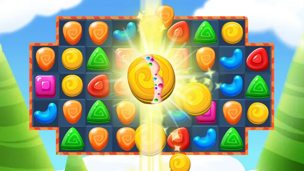 Cookie Jelly Match (Куки Джелли Матч) [МОД: Бесконечные деньги, Монеты и Мега MOD] Screenshot 2