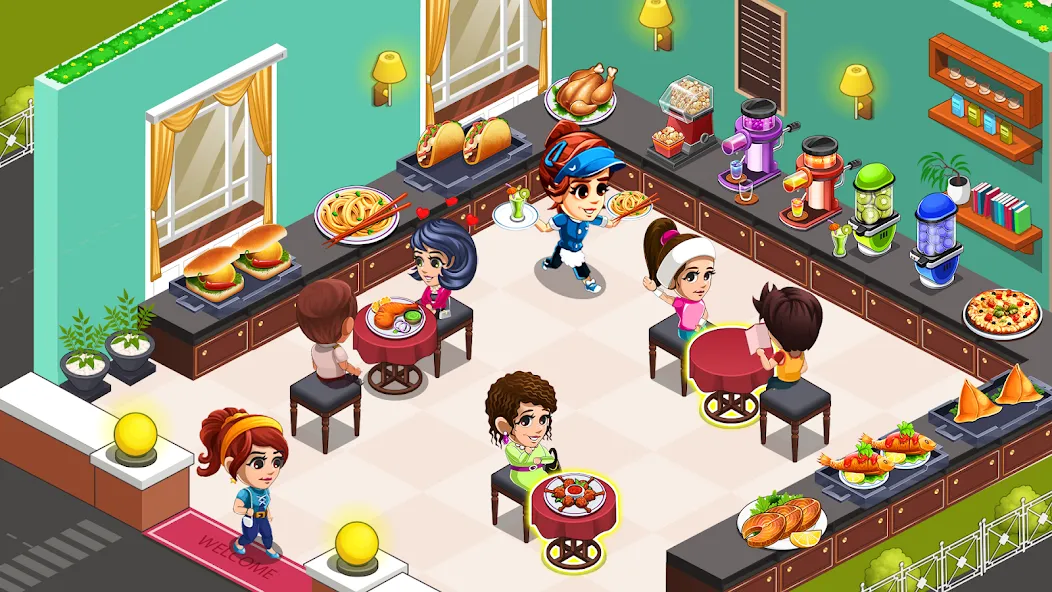 Cooking Restaurant Kitchen (Кукинг Ресторан Китчен) [МОД: Бесконечные деньги, Монеты и Мега MOD] Screenshot 1