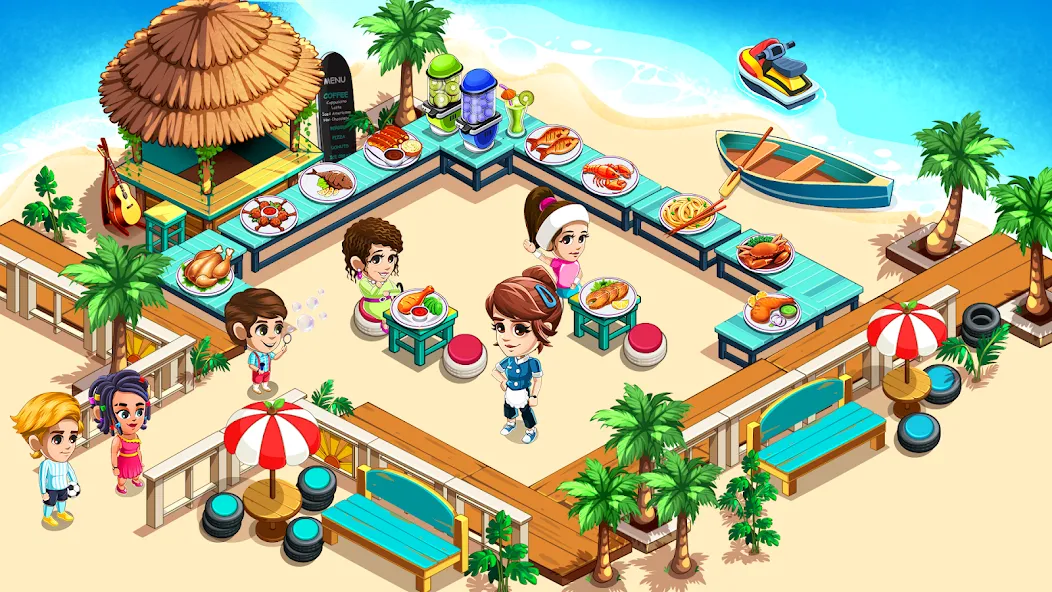 Cooking Restaurant Kitchen (Кукинг Ресторан Китчен) [МОД: Бесконечные деньги, Монеты и Мега MOD] Screenshot 3