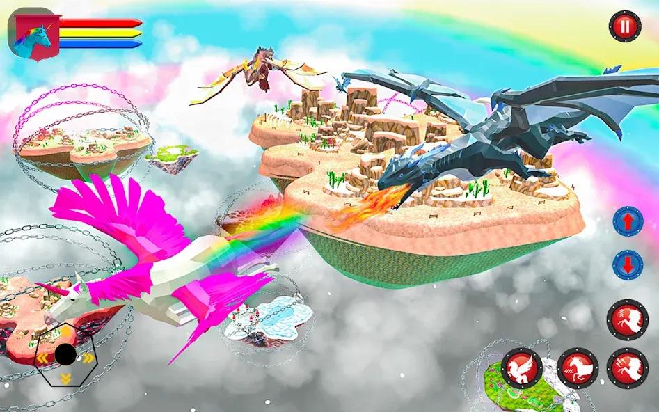 Flying Unicorn Pegasus Games [МОД: Все открыто, Дополнительные деньги и Меню MOD] Screenshot 1