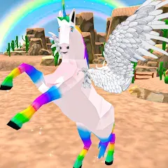 Скачать Flying Unicorn Pegasus Games [МОД: Все открыто, Дополнительные деньги и Меню MOD] | Взлом Flying Unicorn Pegasus Games на Андроид