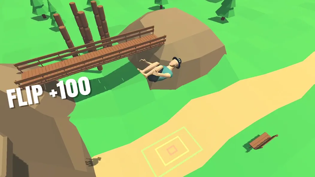 Flip Trickster - Parkour Simul (Флип Трикстер) [МОД: Много монет, Открытые уровни и Мега MOD] Screenshot 1