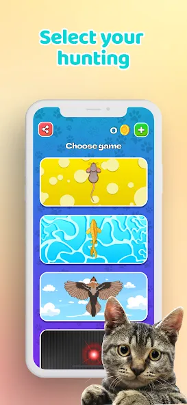 Games for Cat－Toy Mouse & Fish [МОД: Много денег, Монет и Все открыто] Screenshot 2