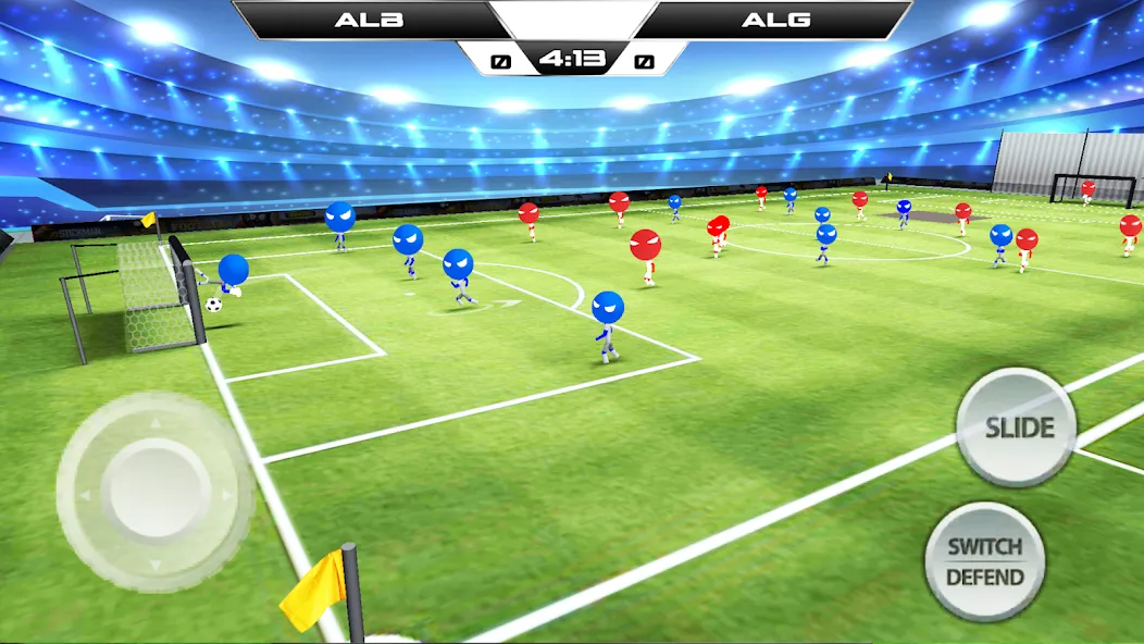Stickman Soccer Football Game [МОД: Много денег, Монет и Все открыто] Screenshot 2