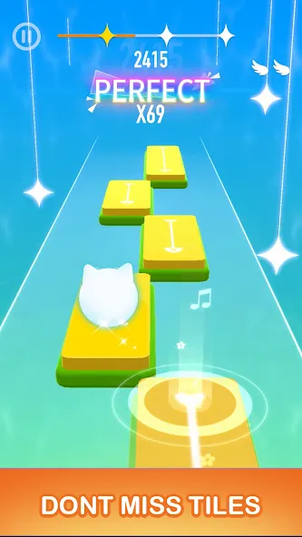 Dancing Cats - Cute Music Game (Дансинг Кэтс) [МОД: Много монет, Открытые уровни и Мега MOD] Screenshot 2