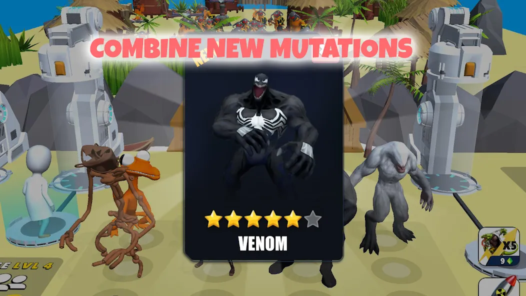 Grimace monster playground (Батл Плейграунд Монстерс) [МОД: Деньги, Монеты и Меню MOD] Screenshot 3