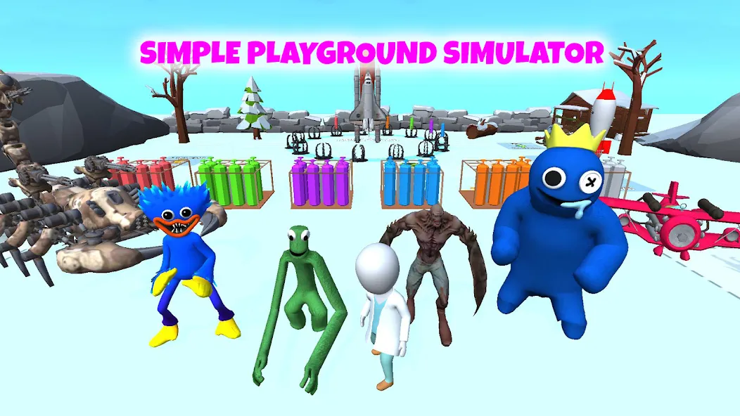 Grimace monster playground (Батл Плейграунд Монстерс) [МОД: Деньги, Монеты и Меню MOD] Screenshot 4