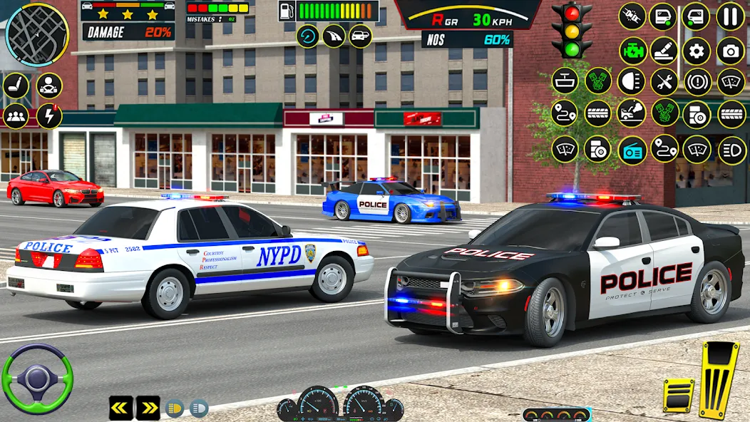 US Police Car Parking - King [МОД: Деньги, Монеты и Меню MOD] Screenshot 3