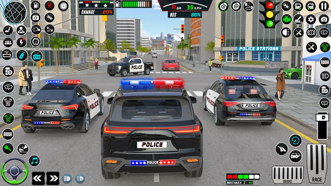US Police Car Parking - King [МОД: Деньги, Монеты и Меню MOD] Screenshot 5