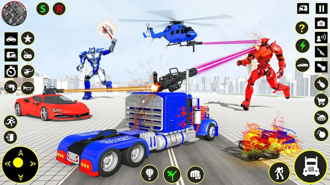 Truck Game - Car Robot Games [МОД: Деньги, Монеты и Меню MOD] Screenshot 2