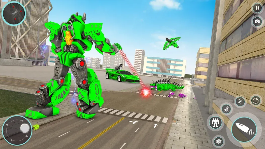 Crocodile Animal Robot Games [МОД: Много монет, Открытые уровни и Мега MOD] Screenshot 3