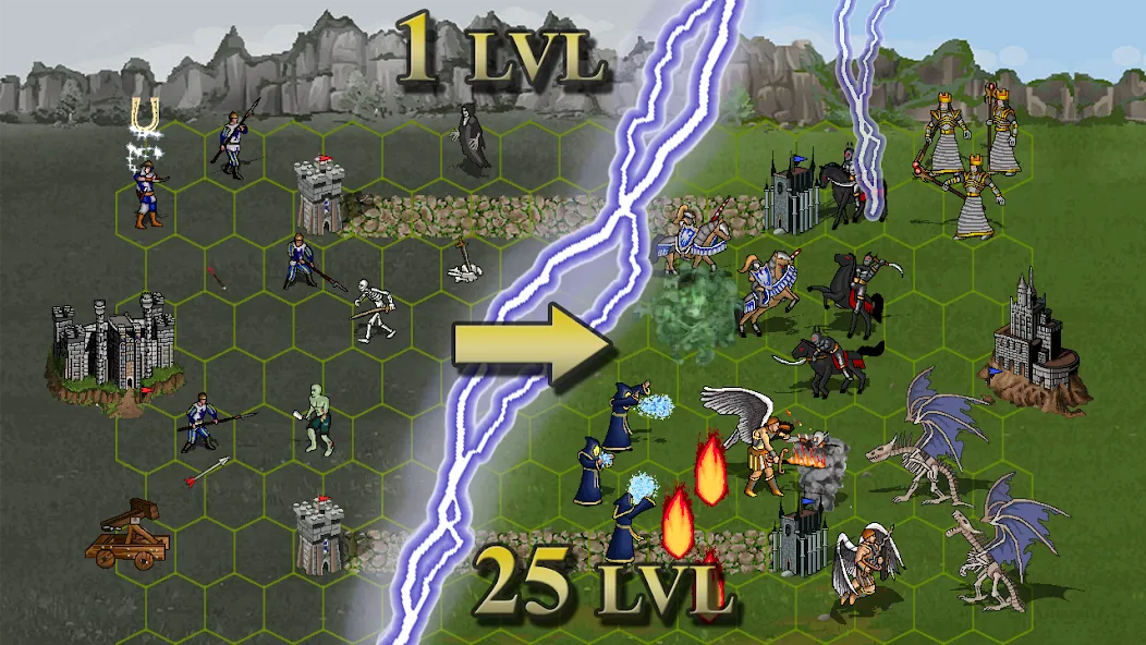 Heroes of Might: Magic arena 3 [МОД: Меню, Бесконечные монеты и Открытые уровни] Screenshot 4