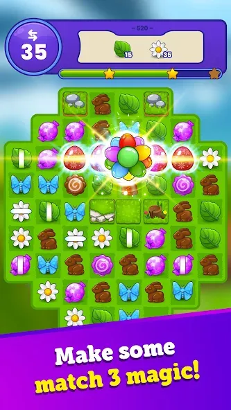 Easter Magic - Match 3 Game (Истер Мэджик) [МОД: Меню, Бесконечные монеты и Открытые уровни] Screenshot 5
