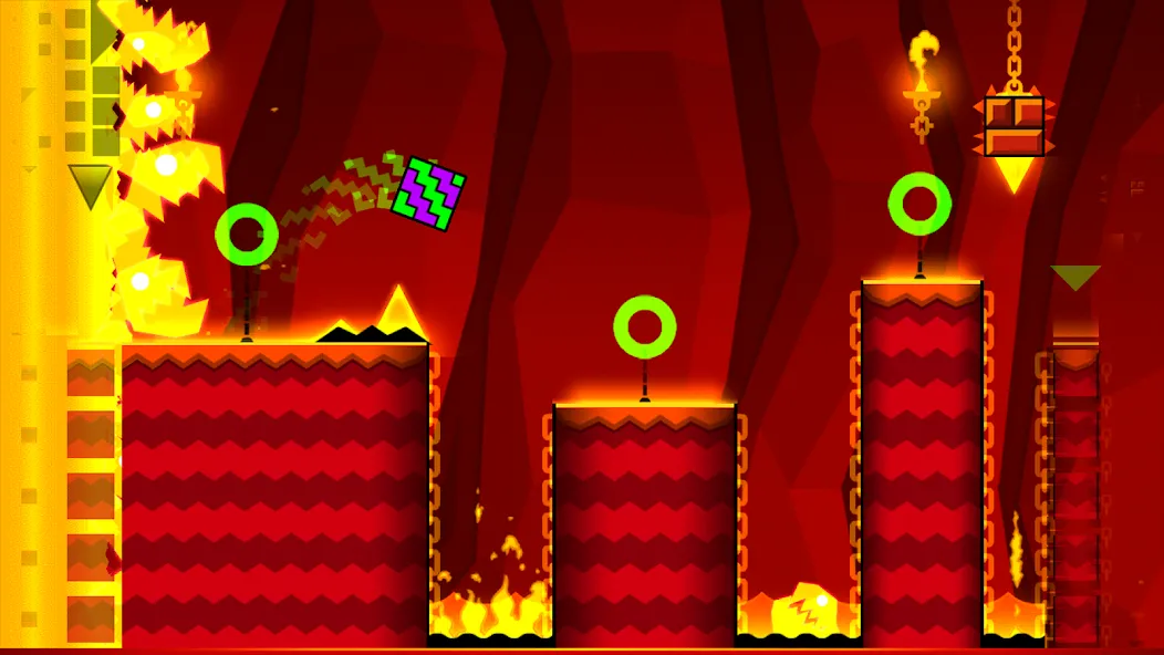 Geometry Dash Meltdown (Геометрия Дэш Мелтдаун) [МОД: Меню, Бесконечные монеты и Открытые уровни] Screenshot 2