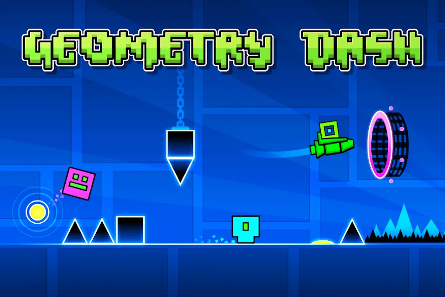Geometry Dash Lite (Геометрия Дэш Лайт) [МОД: Много монет, Открытые уровни и Мега MOD] Screenshot 1
