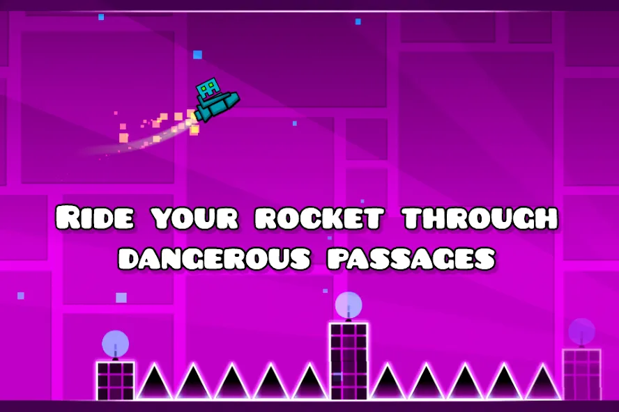 Geometry Dash Lite (Геометрия Дэш Лайт) [МОД: Много монет, Открытые уровни и Мега MOD] Screenshot 2