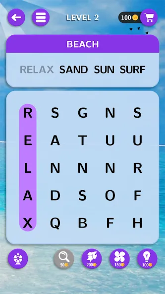 World of Word Search [МОД: Все открыто, Дополнительные деньги и Меню MOD] Screenshot 1
