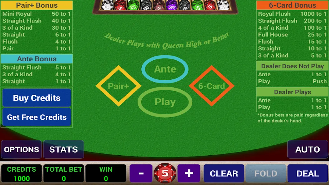 Ace 3-Card Poker (эйс 3) [МОД: Много денег, Монет и Все открыто] Screenshot 1