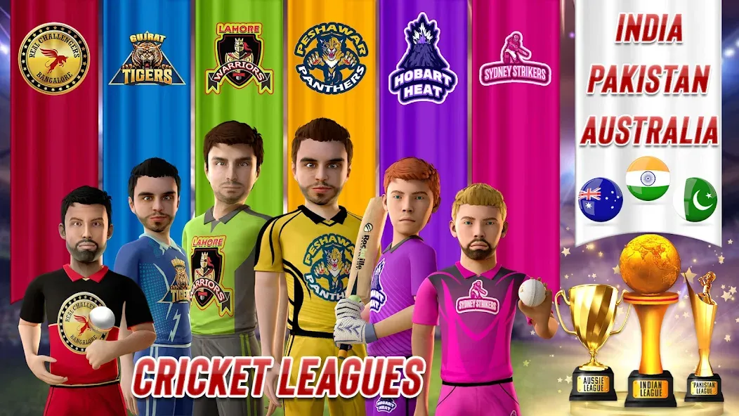 RVG Real World Cricket Game 3D (РВГ Реальная Мировая Крикетная Игра 3D) [МОД: Много монет, Открытые уровни и Мега MOD] Screenshot 5