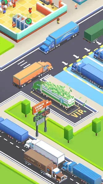 Travel Center Tycoon [МОД: Много денег, Монет и Все открыто] Screenshot 1