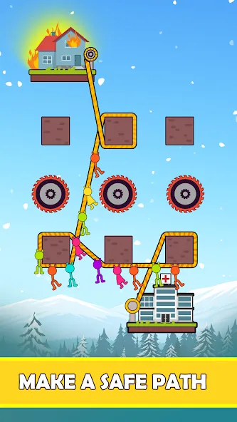 Rope Puzzle (Роуп Паззл) [МОД: Бесконечные деньги, Монеты и Мега MOD] Screenshot 2
