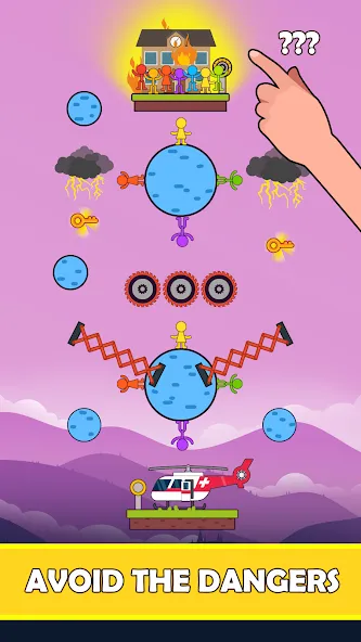 Rope Puzzle (Роуп Паззл) [МОД: Бесконечные деньги, Монеты и Мега MOD] Screenshot 3